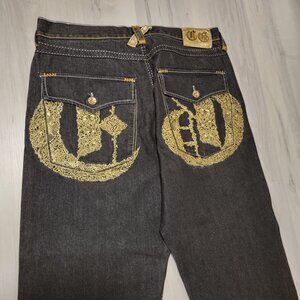 Vintage Authentic Coogi Jeans Men Hip Hop Gold Size 42 x 35